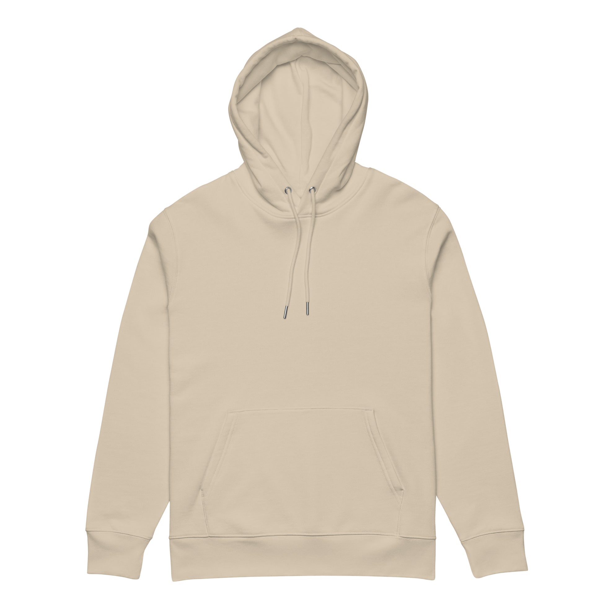 Beige organic cotton hoodie
