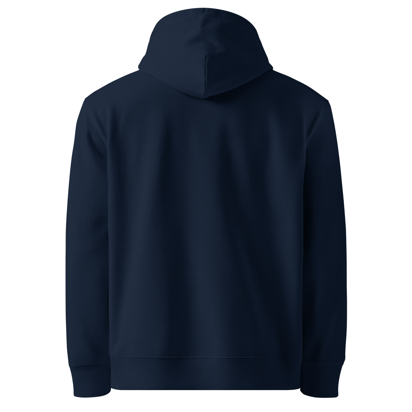 Navy blue hoodie - back view
