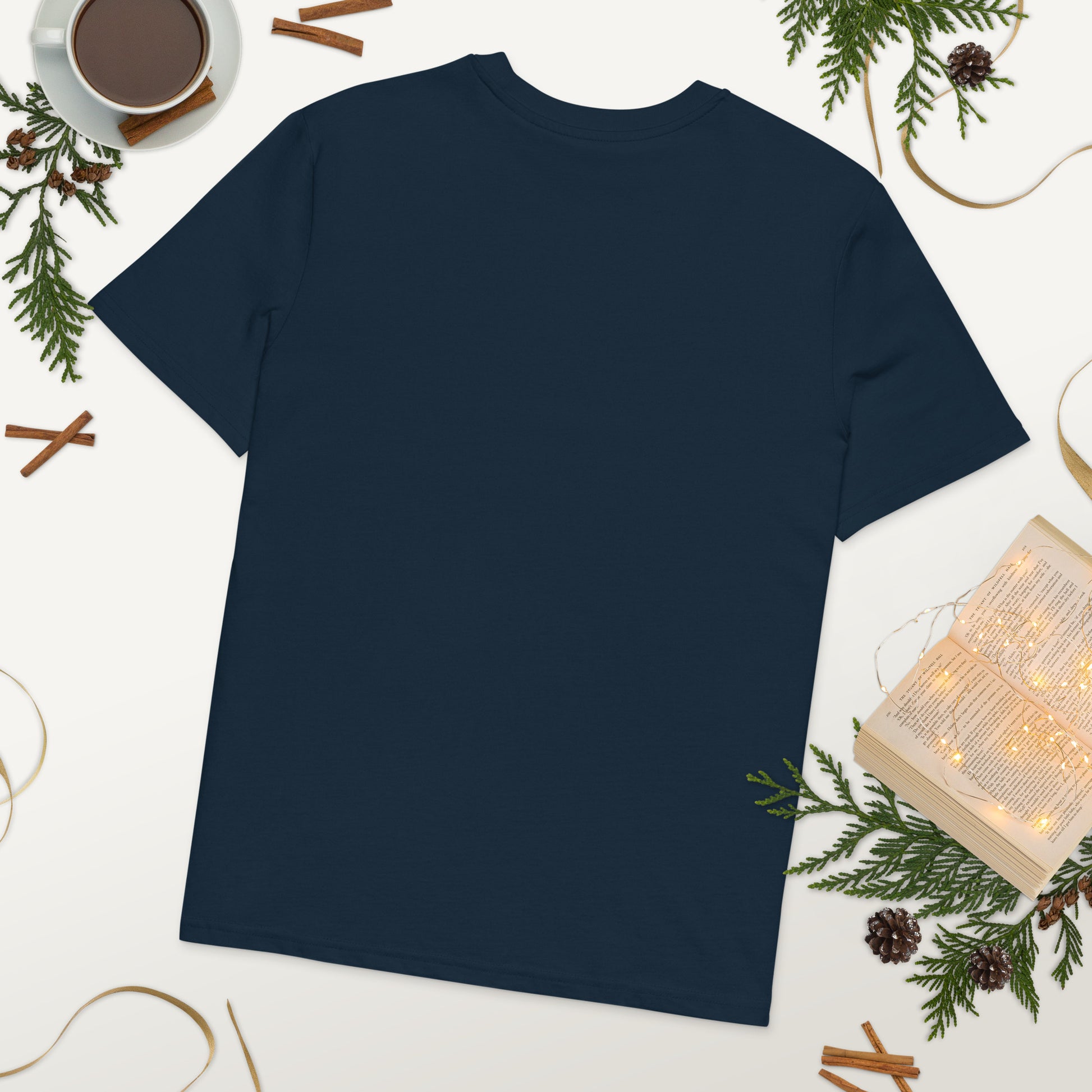 Navy blue organic cotton t-shirt
