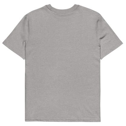 Back view of light grey t-shirt
