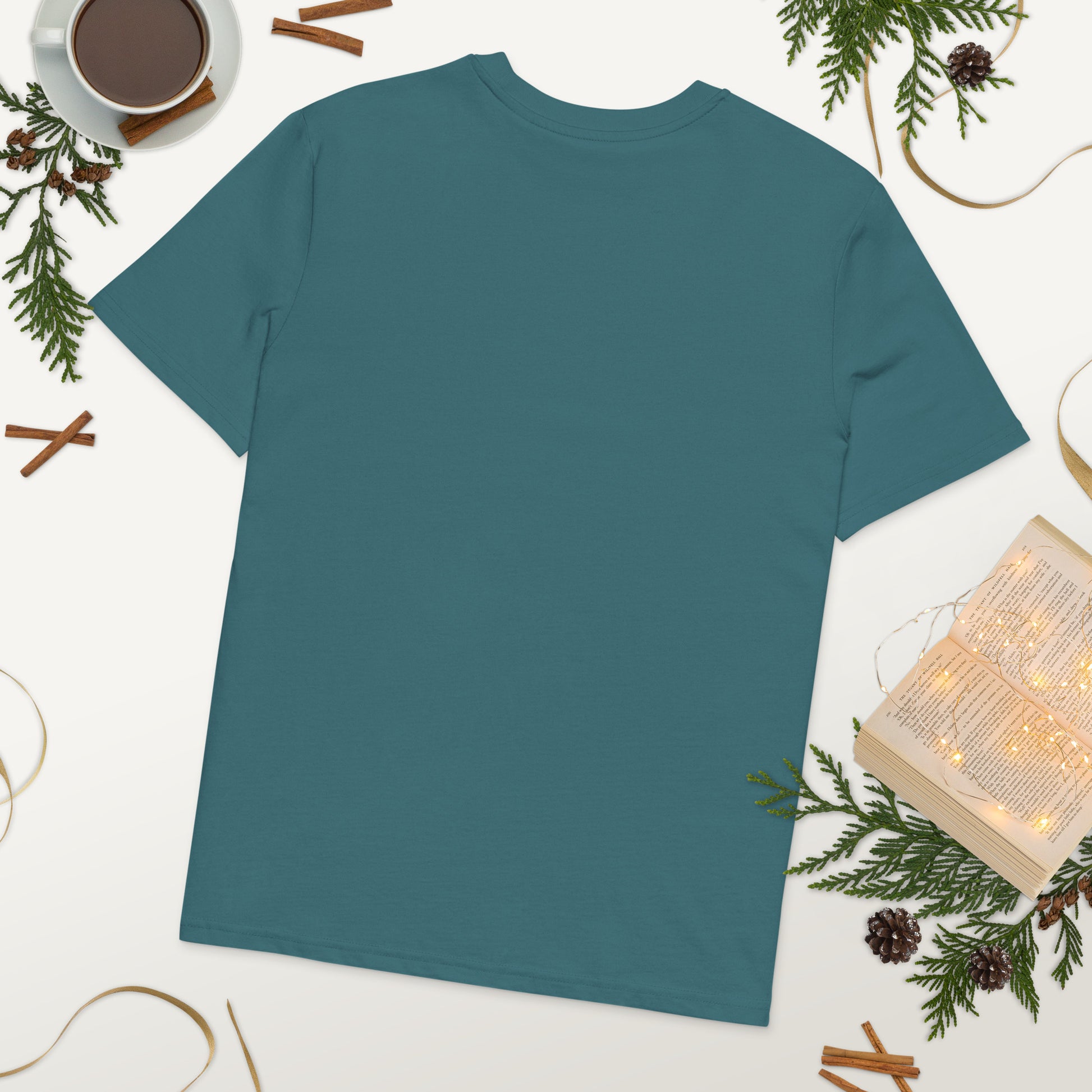 Teal organic cotton t-shirt

