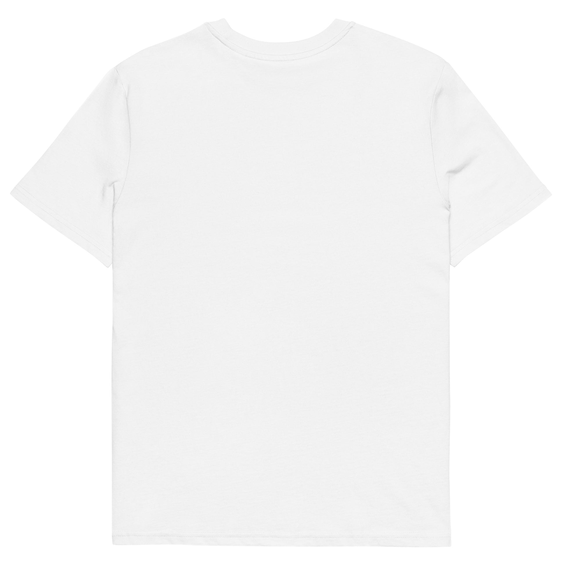 Back view of white t-shirt
